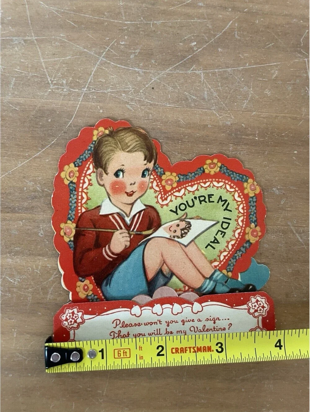 You’re My Ideal Little Boy Painting Valentine Greeting Card